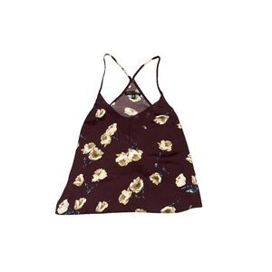 Kendall & Kylie Burgundy Floral Camisole